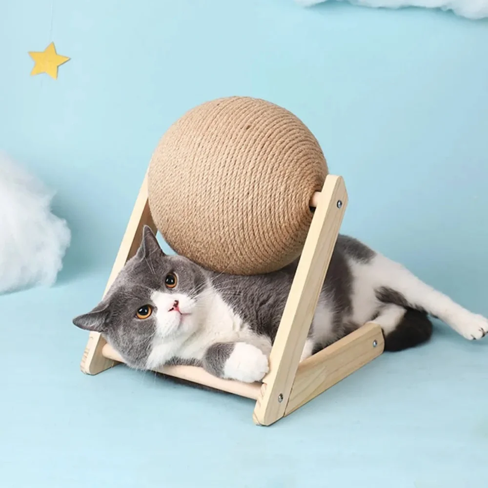 Cat scratch ball toy